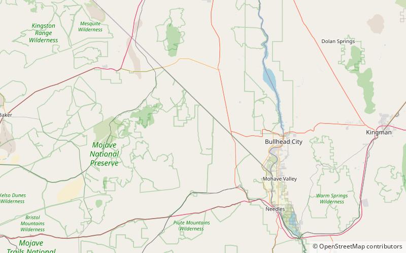 Piute Range location map