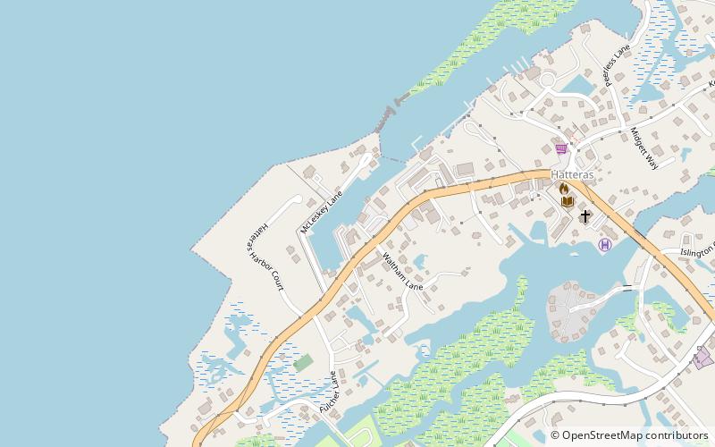 Hatteras Harbor Marina location map