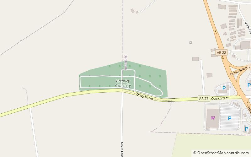 Brearley Cemetery location map