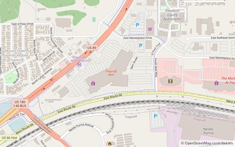 Flagstaff Mall location map