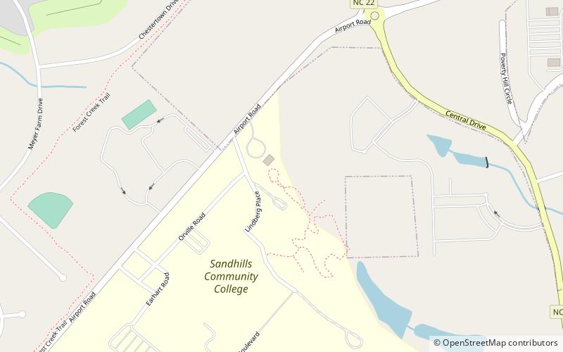 Sandhills Horticultural Gardens location map