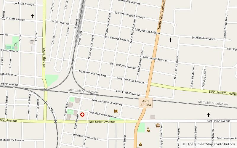 isaac block house wynne location map