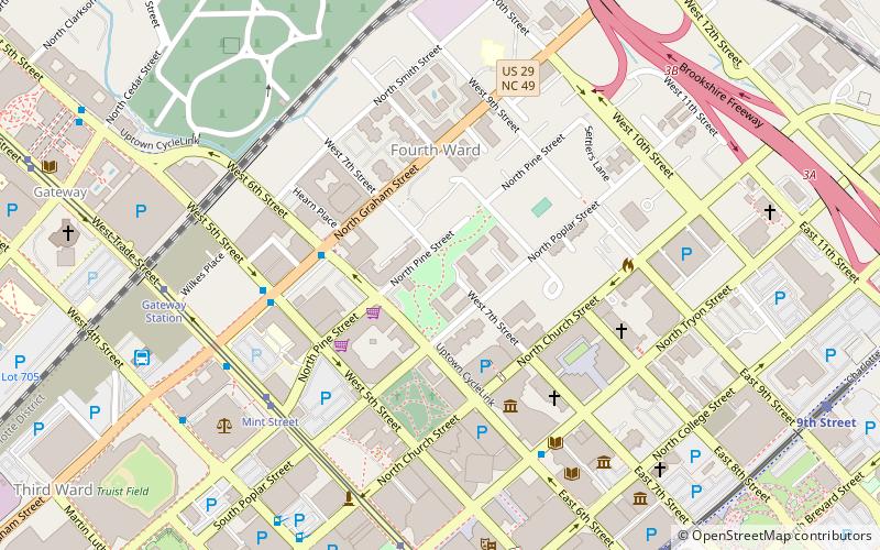 Fourth Ward Park location map