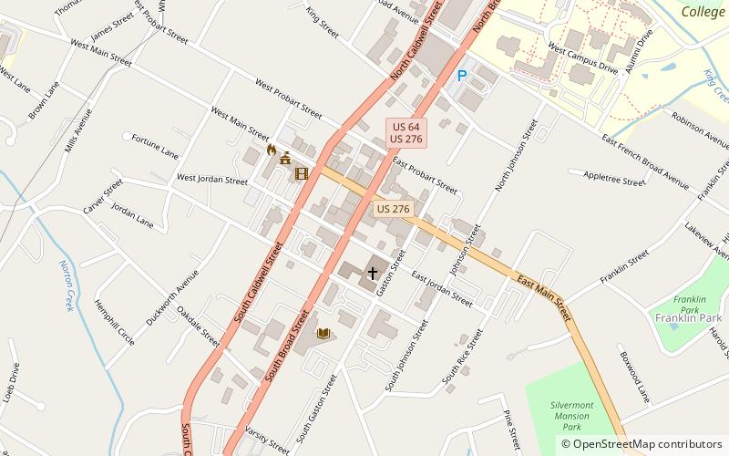 Main Street Historic District location map