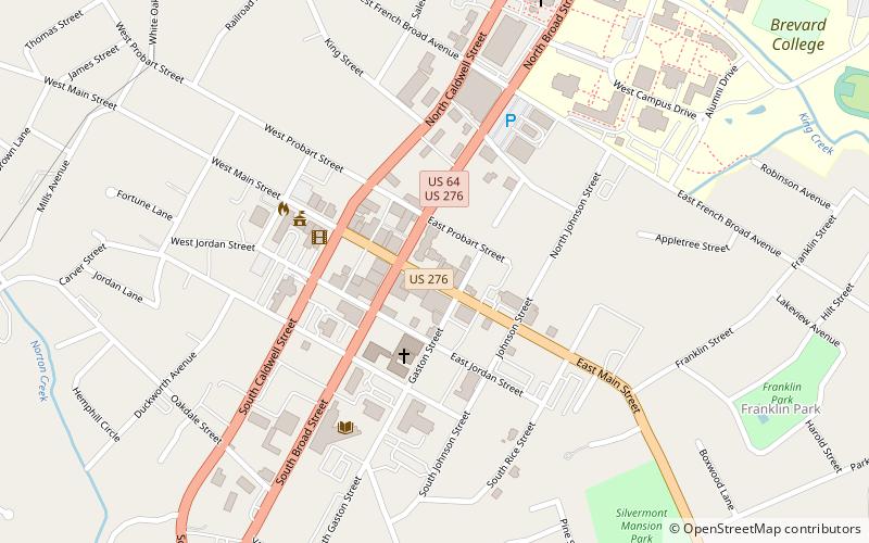 Transylvania County Courthouse location map