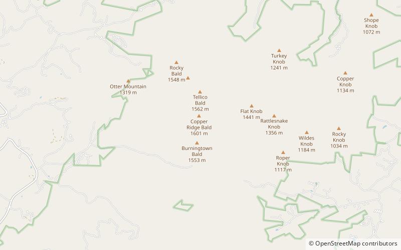 Nantahala National Forest location map