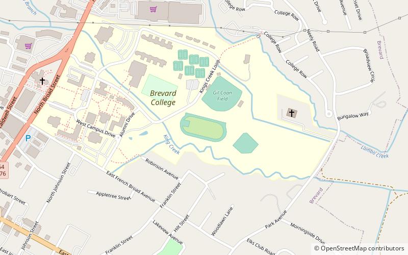 Brevard Memorial Stadium location map