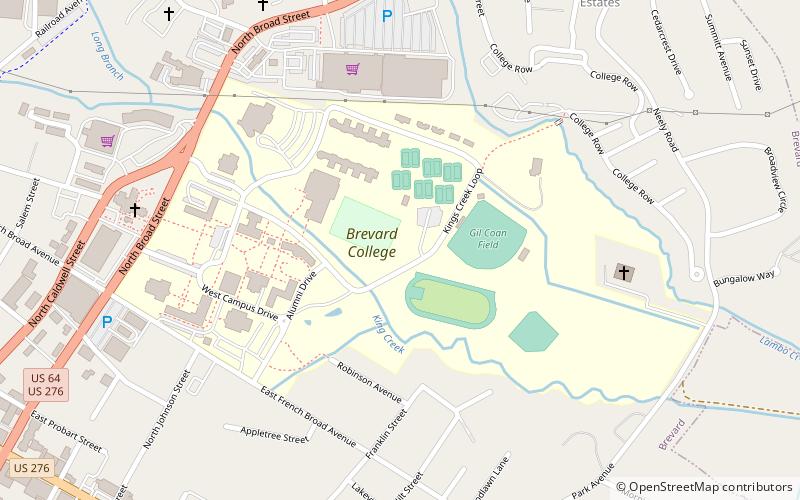 brevard college location map