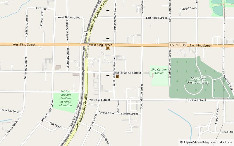 Kings Mountain Historical Museum location map