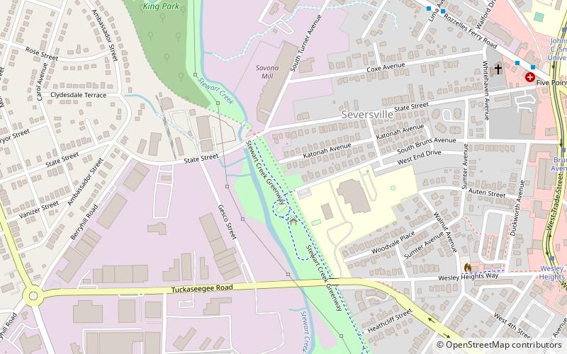 Seversville Street Park location map