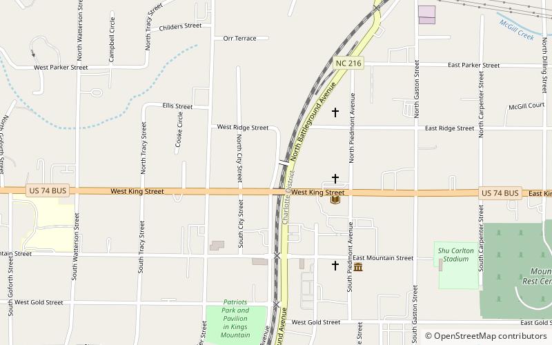 Southern Railway Company Overhead Bridge location map