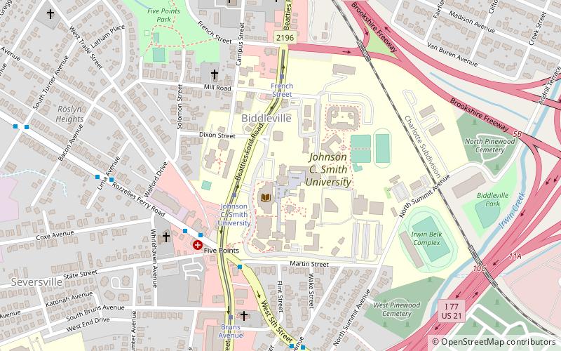 Biddle Memorial Hall location map