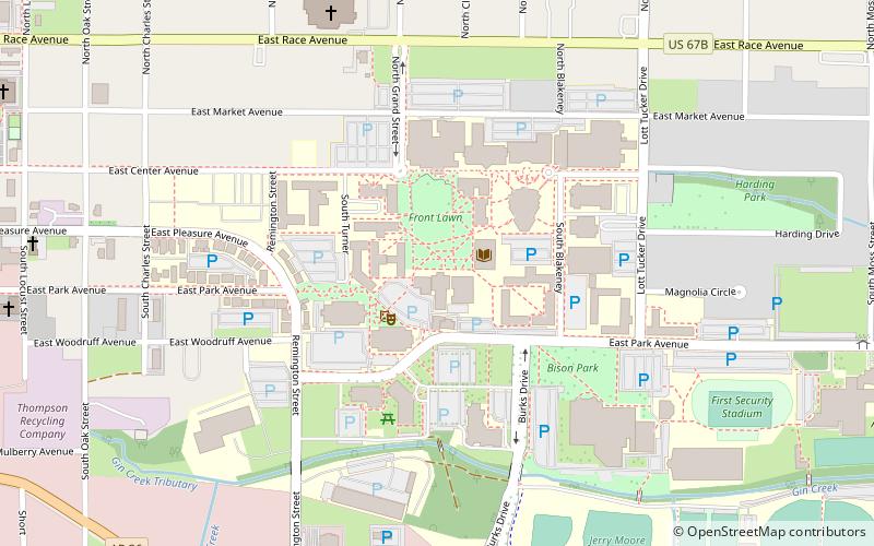 Harding University location map