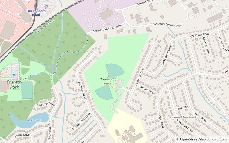 briarwood park charlotte location map