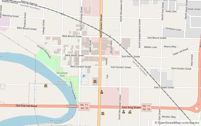 Queen–Gordon Streets Historic District location map