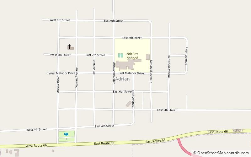 Adrian location map