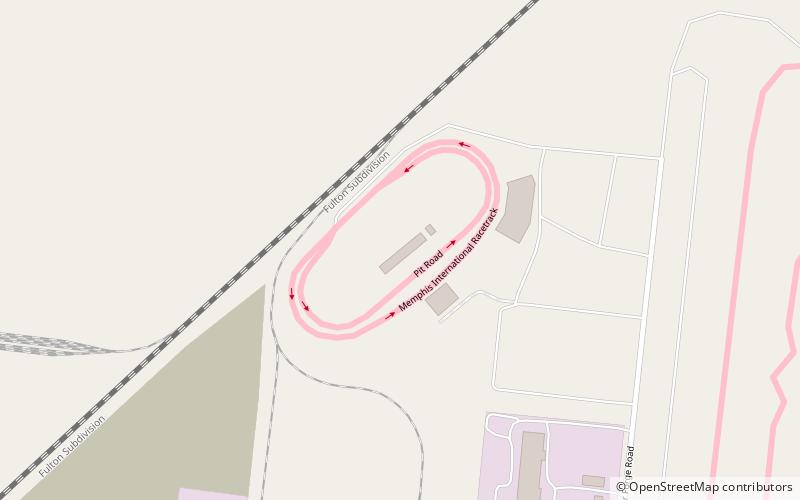 Memphis Motorsports Park location map