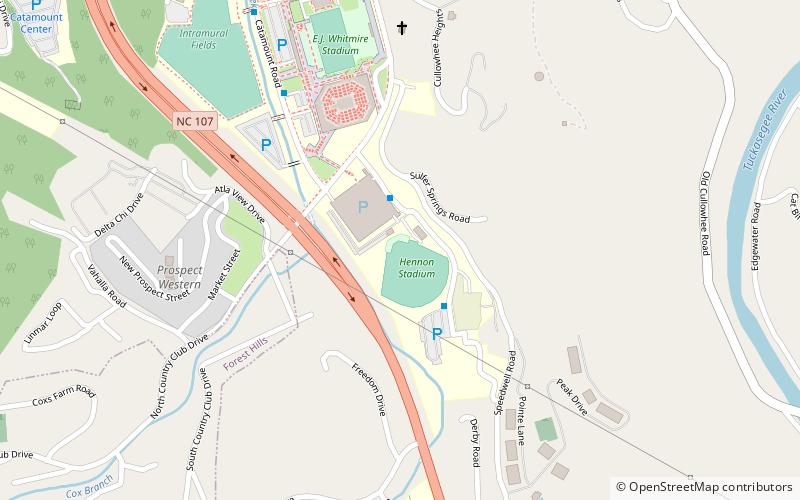 hennon stadium cullowhee location map