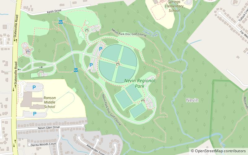 Nevin Community Park location map