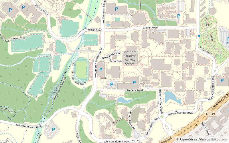 Belk Gymnasium location map