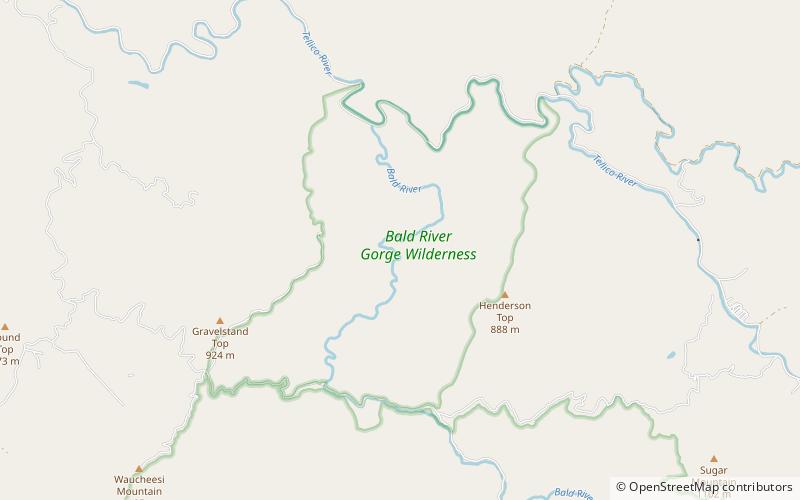 Bald River Gorge Wilderness location map