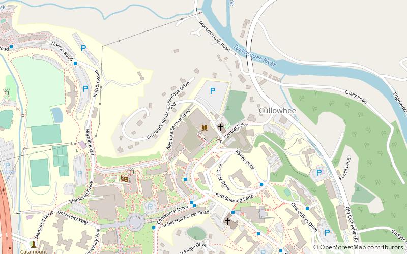 Hunter Library location map