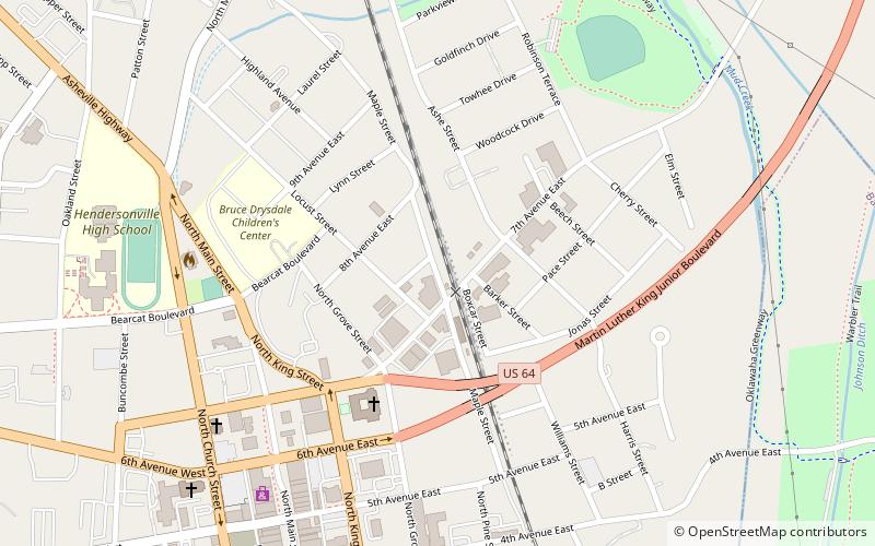 Seventh Avenue Depot District location map