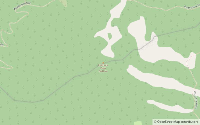 fremont peak kachina peaks wilderness location map