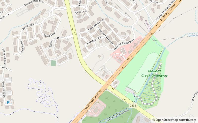 william t alexander house charlotte location map