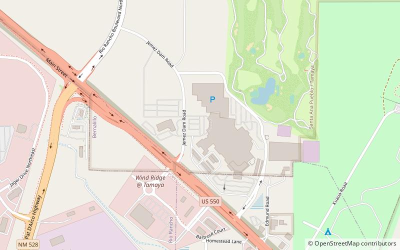 Santa Ana Star Casino Hotel location map