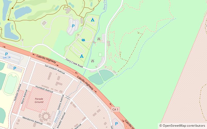 San Luis Obispo Botanical Garden location map