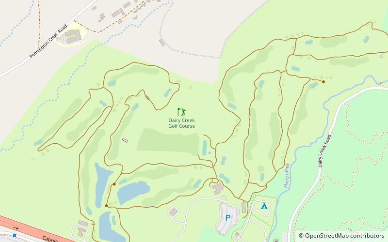 Dairy Creek Golf Course location map
