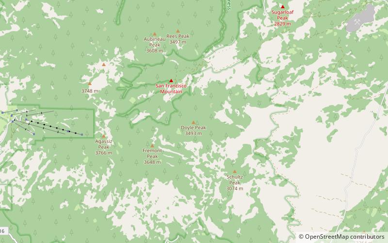 Doyle Peak location map