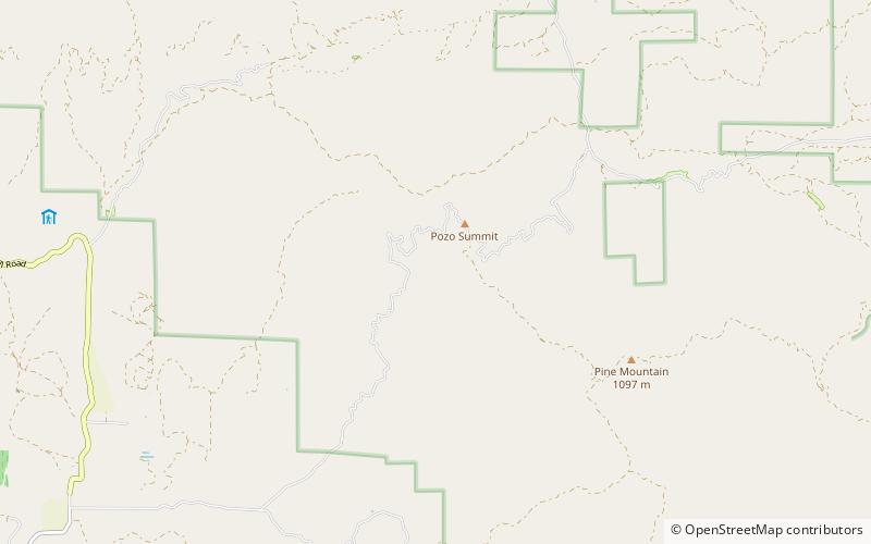 la panza range los padres national forest location map