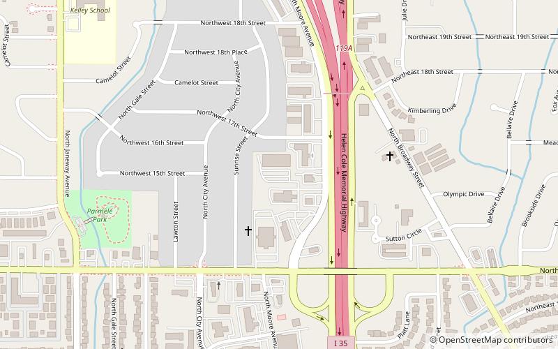 Elevation Trampoline Park-Moore location map