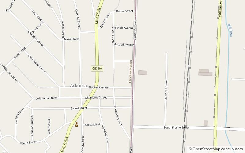 Arkoma School location map