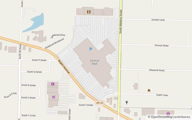 central mall fort smith location map
