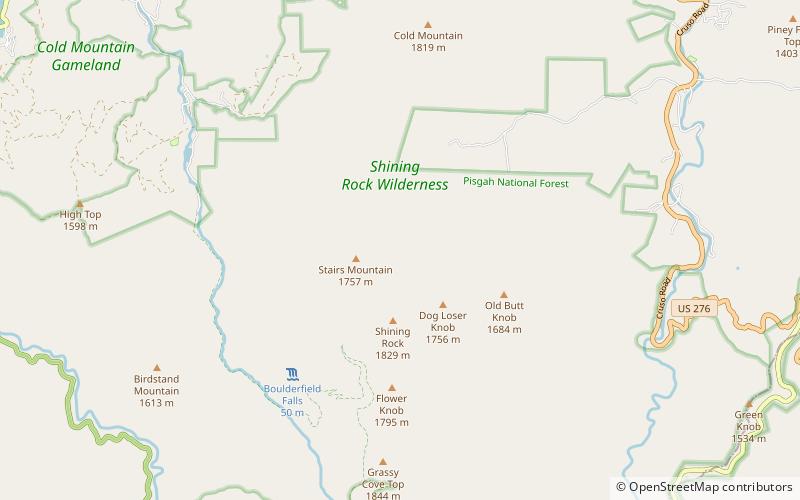 Shining Rock location map