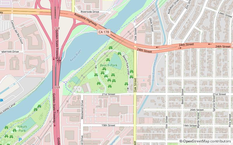 beach park bakersfield location map