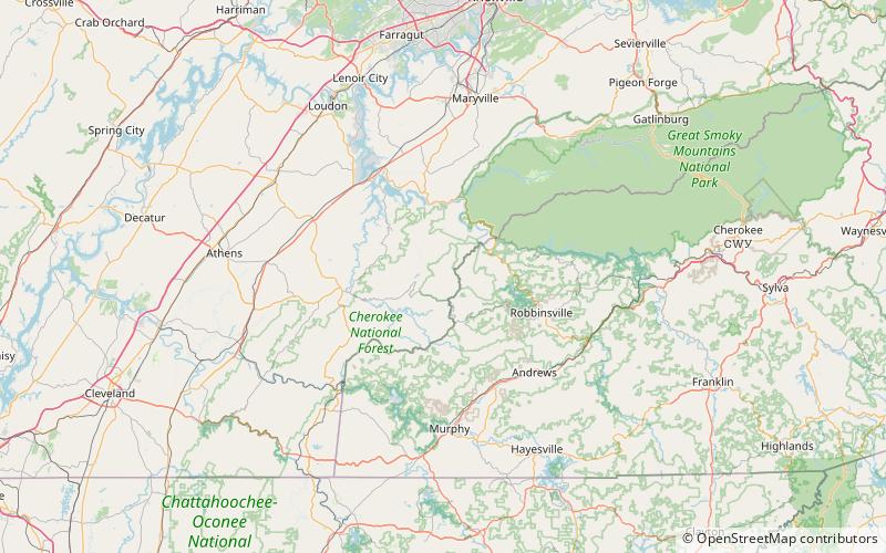 Citico Creek Wilderness location map