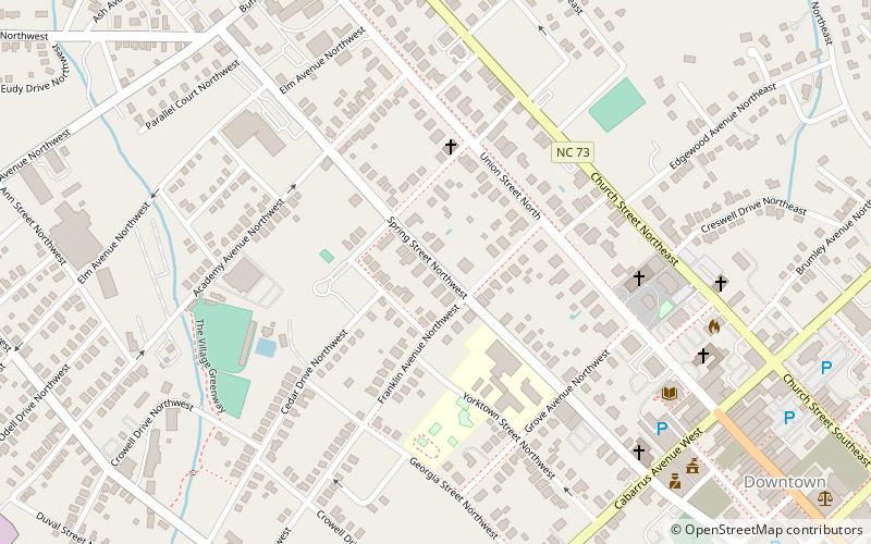 North Union Street Historic District location map