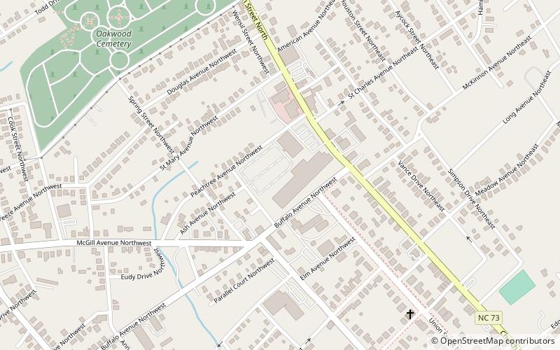 Odell-Locke-Randolph Cotton Mill location map