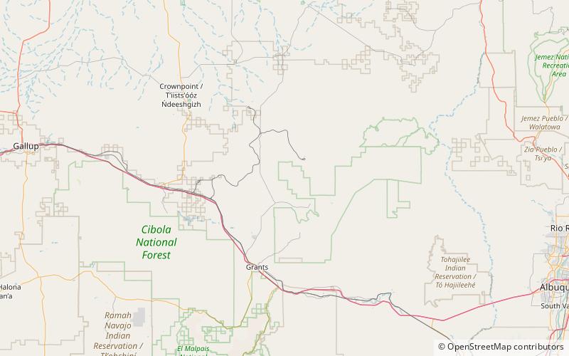 San Mateo Mesa location map
