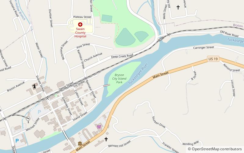 island park bryson city location map
