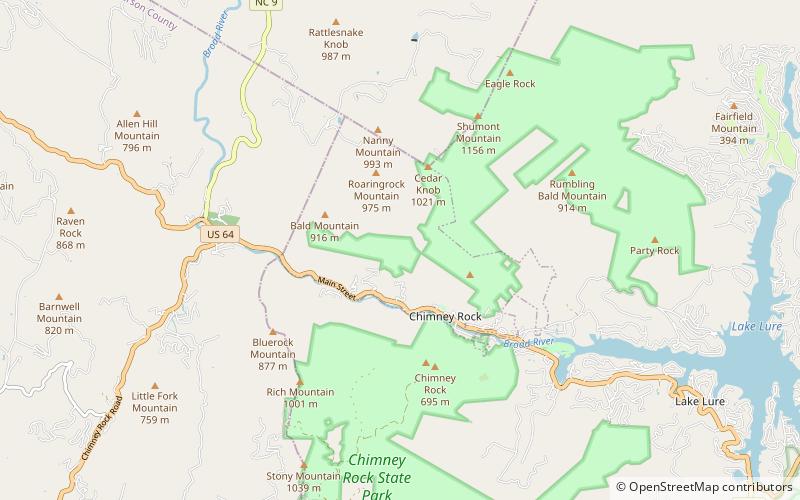 Rainbow Falls location map