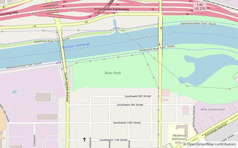 river park oklahoma city location map