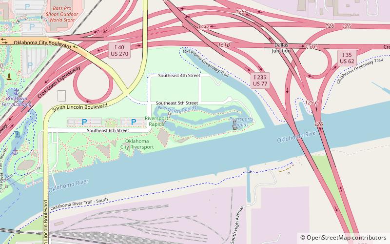 Riversport OKC location map
