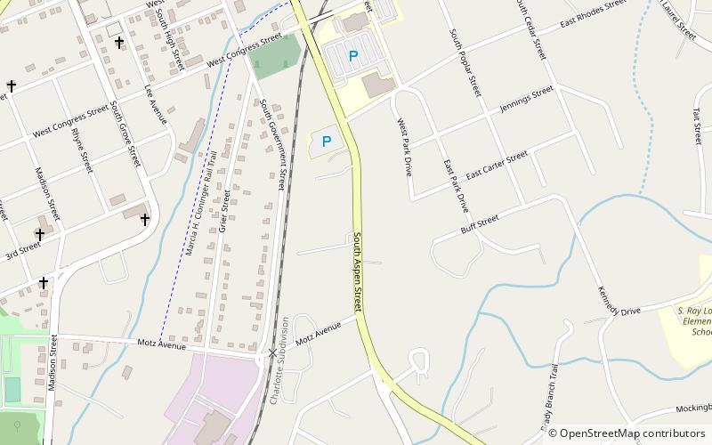 South Aspen Street Historic District location map