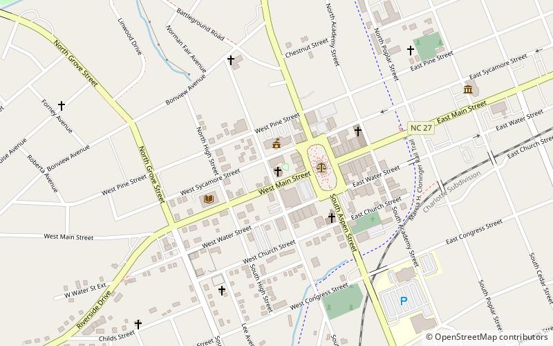 First Presbyterian Church location map