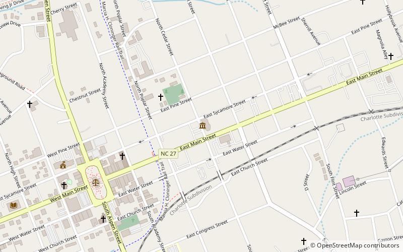 First Baptist Church location map